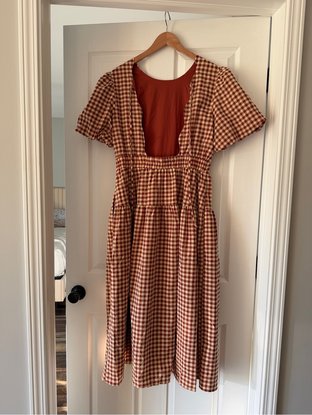 Gingham Midi Dress - Picture 3 of 3